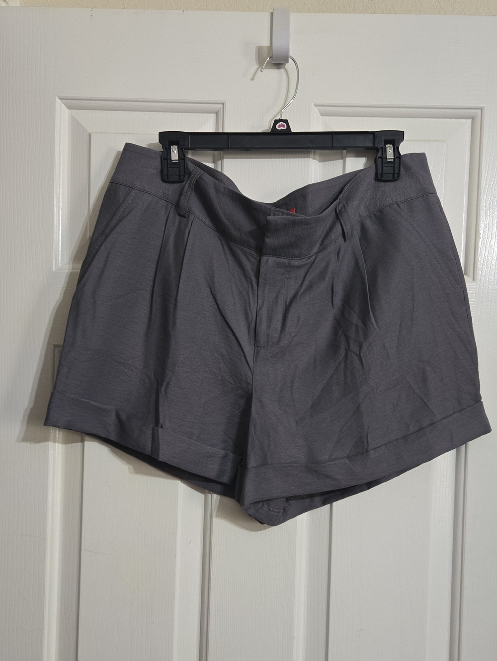 Elle Tailored Slate Gray Bermuda Shorts